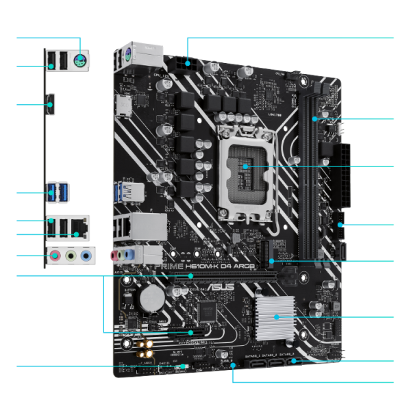 Mainboard Asus PRIME H610M-K D4-CSM