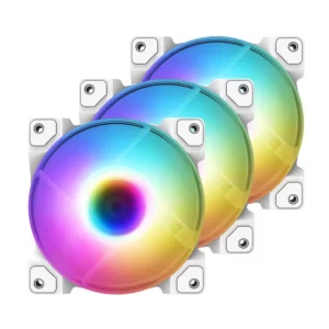 Bộ 3 quạt ID-Cooling DF-12025-ARGB Trio Snow