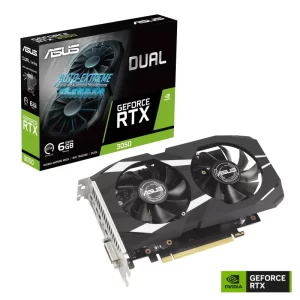 Card màn hình ASUS Dual GeForce RTX 3050 6GB GDDR6 (DUAl-RTX3050-6G)