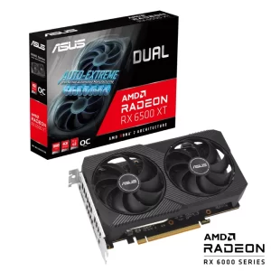 Card màn hình ASUS Dual Radeon RX 6500 XT V2 OC Edition 4GB GDDR6 (DUAL-RX6500XT-O4G-V2)