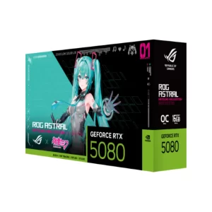 Card màn hình ASUS ROG Astral GeForce RTX 5080 16GB GDDR7 Hatsune Miku Edition