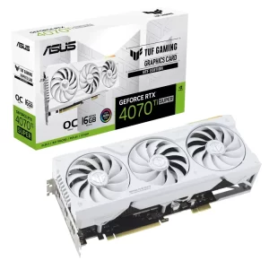 Card màn hình ASUS TUF Gaming GeForce RTX 4070 Ti SUPER BTF White OC Edition 16GB GDDR6X (TUF-RTX4070TIS-O16G-BTF-WHITE)