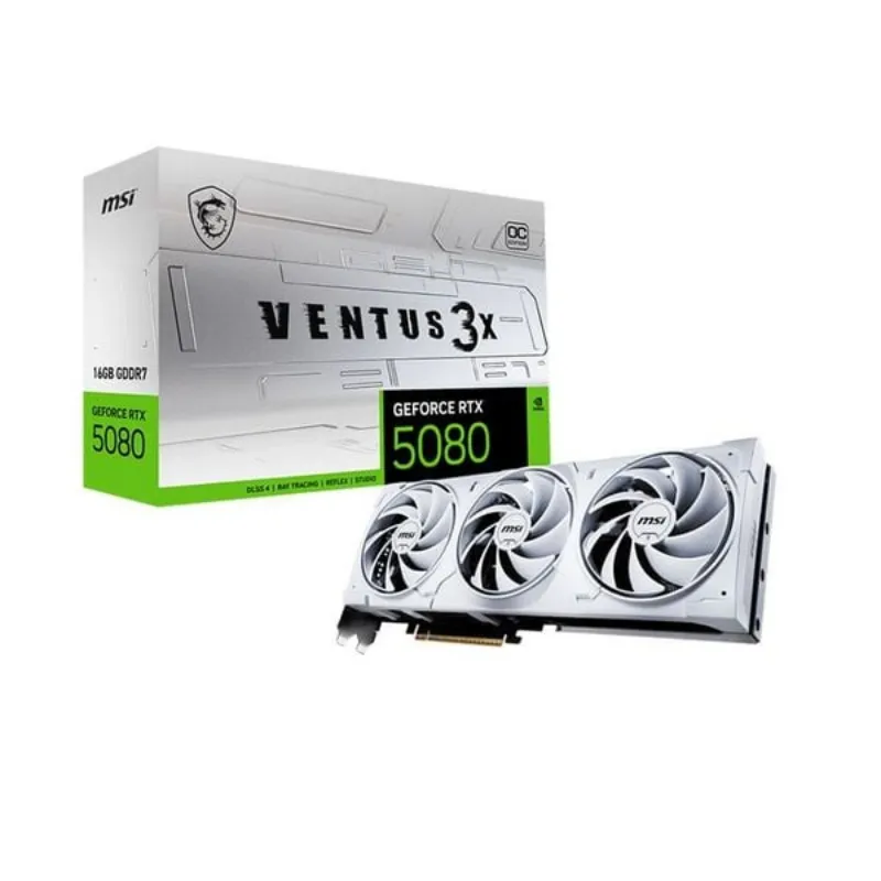 Card màn hình MSI GeForce RTX 5080 16G VENTUS 3X OC White
