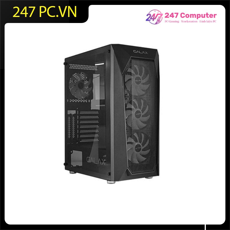 CASE GALAX GAMING MID-TOWER REVOLUTION-05 BLACK NEW (SẴN 4 FAN )