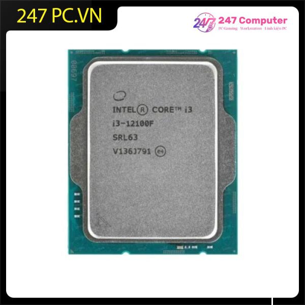Chip xử lý CPU Intel Core i3 12100F (3.3GHz turbo up to 4.3GHz, 4 nhân 8 luồng, 12MB Cache, 58W) - Tray