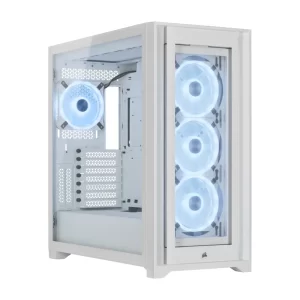 Vỏ máy tính Corsair iCUE 5000X RGB QL TG White (CC-9011233-WW)
